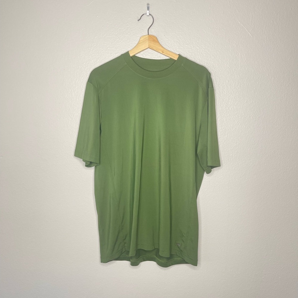 REI Bundle Men's Green Yellow Recycled Polyster Running Outdoor Shirts Large